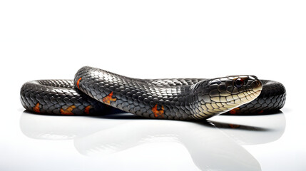 Sea snake on white background