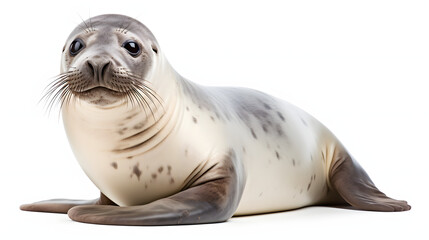 Seal on white background