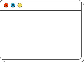 Retro Computer window Interface
