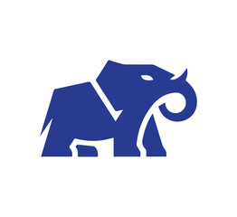 Obraz premium Elephant logo design vector template