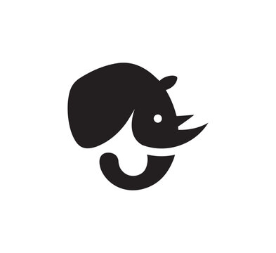 Elephant logo design vector template