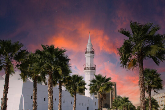 Jaffali mosque in jeddah saudi arabia.Islamic architecture and culture.