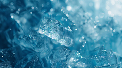 Ice surface closeup. Abstract background.