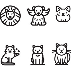 animal anatomy icons