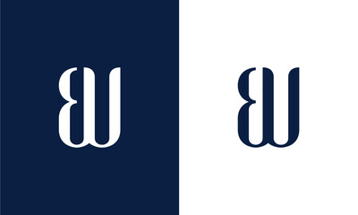 monogram B W logo template © HORECCA