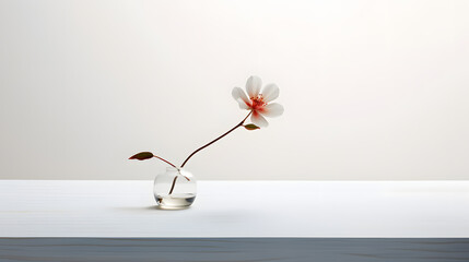 small and simple flower on a table