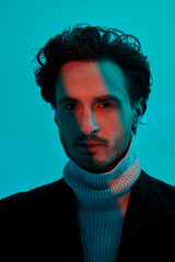 handsome brunette man