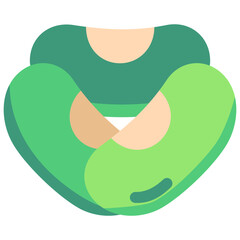 green bean multi color icon, related to food, fruit, and vegetables theme. use for modern concept, banner, UI or UX kit, app and web development.