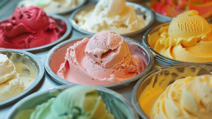Gelato, Italian-style ice cream known for its dense flavor and velvety texture