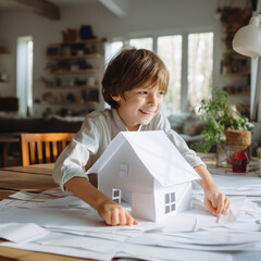 Young Artisan: Capturing the Essence of a Child's Imagination on Paper