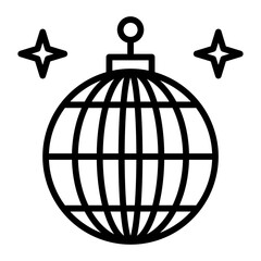 Mirror Ball line icon