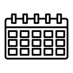 Calendar line icon