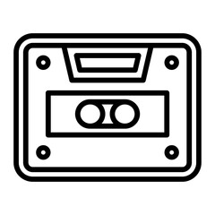 Cassette line icon