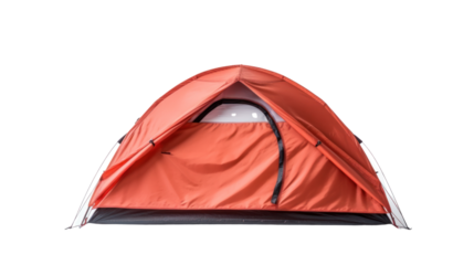 modern tourist tent isolated on transparent and white background.PNG image
