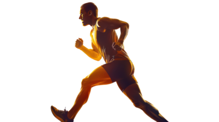 silhouette soccer player man standing isolated on transparent and white background.PNG image