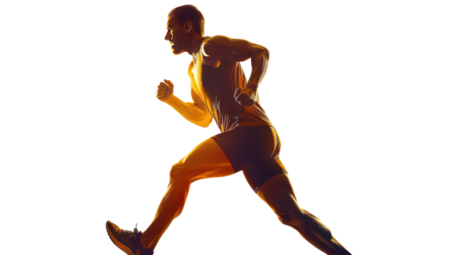 silhouette soccer player man standing isolated on transparent and white background.PNG image