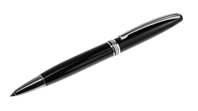 Pen ballpoint pen isolated on transparent and white background.PNG image