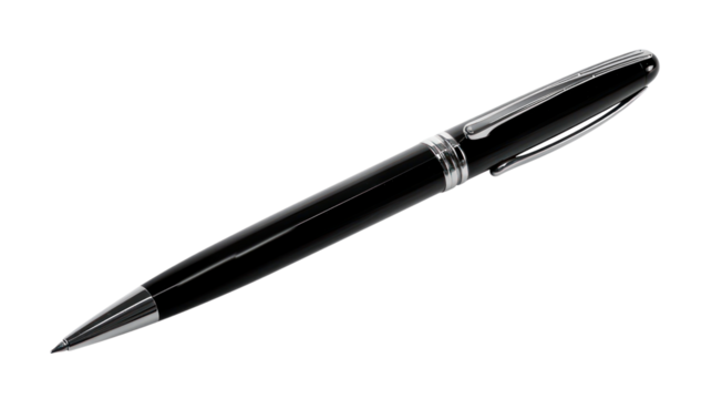 Pen ballpoint pen isolated on transparent and white background.PNG image