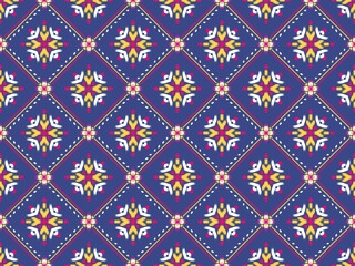 asian ikat seamless pattern traditional design illustration for background carpet clothing and home decoration 