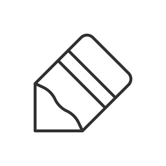 Pencil, linear icon. Line with editable stroke