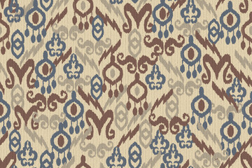 abstract seamless motif fabric patterns, abstract ikat, carpet, fabric, batik

