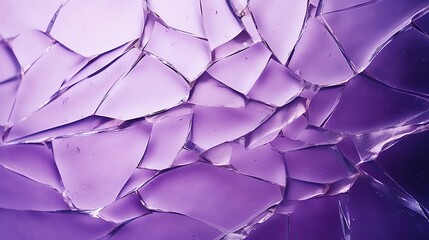 Small cracks on the glass. purple background