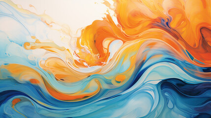 A canvas baptized in a kaleidoscope of hues, where liquid joy explodes into a boundless realm of the imagination.