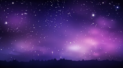 Stars in the night sky,purple background