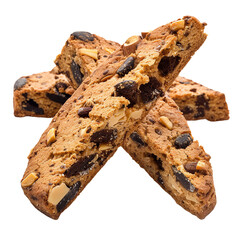 Biscotti, transparent background, isolated image, generative AI