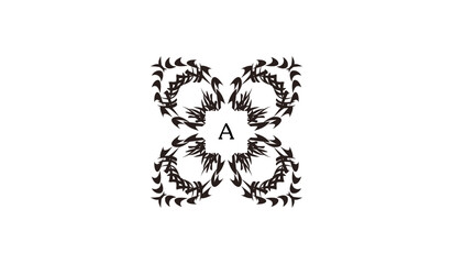 Luxury Invitational Card Design Alphabetical Logo