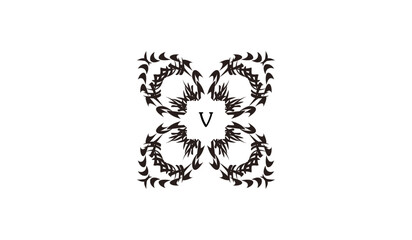 Luxury Invitational Card Design Alphabetical Logo