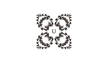 Luxury Invitational Card Design Alphabetical Logo