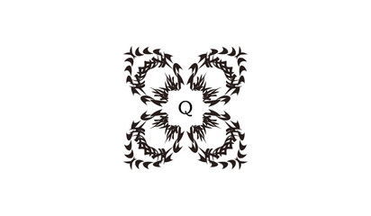 Luxury Invitational Card Design Alphabetical Logo