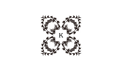 Luxury Invitational Card Design Alphabetical Logo