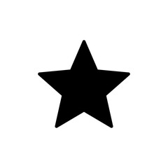 Star Icon isolated on white background. Star vector icon. Rating symbol