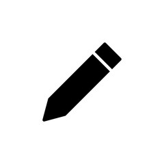 Pencil icon isolated on white background. Pencil vector icon
