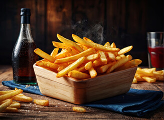 Homemade potato french fries - 742518231