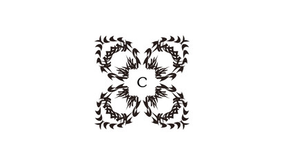 Luxury Invitational Card Design Alphabetical Logo