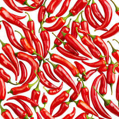 fresh red chili peppers - 742518267