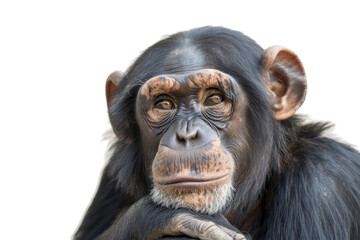 chimpanzee isolated on transparent background