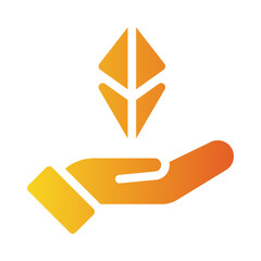 invesment flat gradient icon