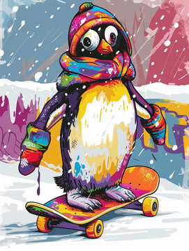Penguin on ice #1