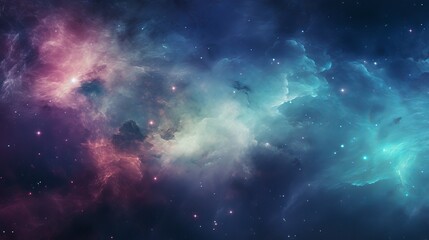 Fototapeta premium Abstract scientific background - galaxy and nebula in space.