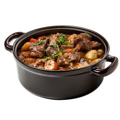 Isolated Juicy Pot Roast, Ensuring a Tempting Appearance in Culinary Designs