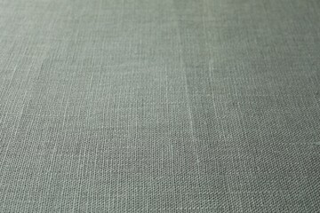 Texture of grey fabric as background, closeup