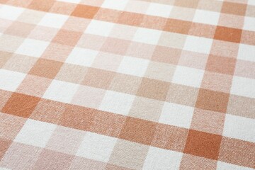 Texture of checkered fabric as background, closeup