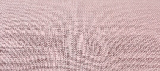 Texture of pink fabric as background, closeup