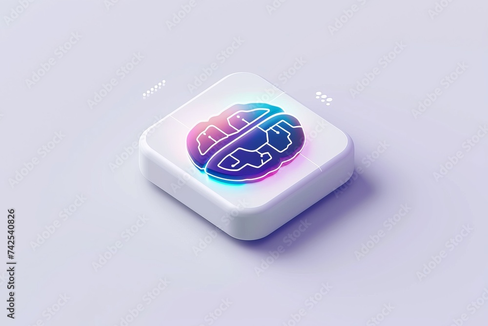 Aufkleber ai brain chip automatic. artificial intelligence therapy mind api management axon. semiconductor nan