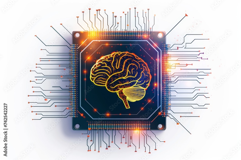 Poster ai brain chip tomorrow. artificial intelligence environmental mind implantable neural stimulators ax