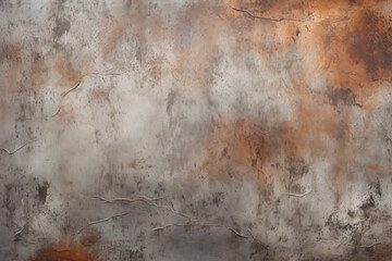 Fototapeta na wymiar Processed collage of old rusty metal sheet texture in daylight. Background for banner